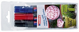 Набор каллиграфических маркеров с гибким наконечником, 1-5 мм, 3 цвета в наборе
